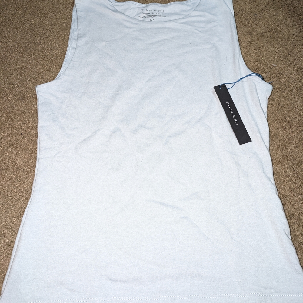 Women's Light Blue Sleeveless Top